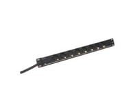DIGITUS DN-95401 - Flerkoplingslist (kan monteres i rack) - inngang: strøm - utgangskontakter: 8 (strøm) - 19" - 2 m kabel - svart