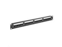 DIGITUS Professional DN-91624U - Koblingspanel - CAT 6 - UTP - RJ-45 X 24 - 1U - 19"