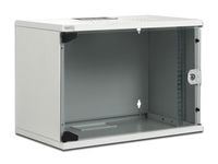 DIGITUS Professional Compact Series DN-19 12-U-S-1 - Skap - veggmonterbar - lysegrå, RAL 7035 - 12U - 19"