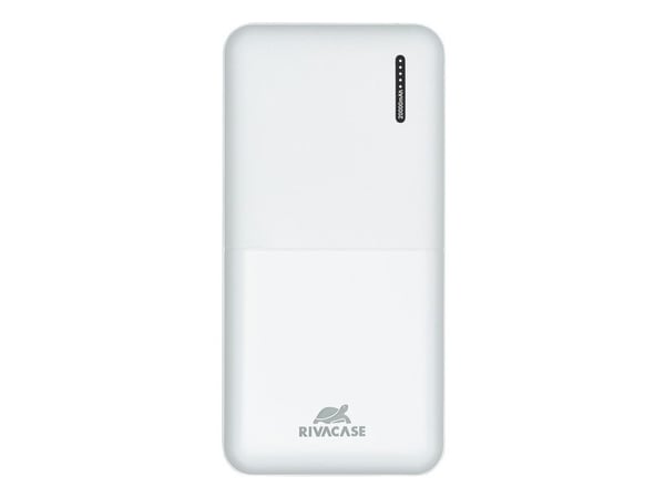 Rivacase VA2572, 20000 mAh, Lithium Polymer (LiPo), Quick Charge 3.0, 3,7 V, 20 W, Hvit