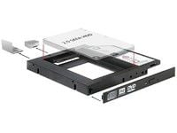 Delock - Uttagbar harddiskramme - 2.5" - fra 5,25" Slim Line til 2,5"