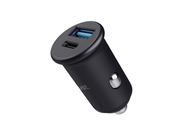 Trust Maxo - Bilstrømadapter - 38 watt - PD 3.0, QC 3.0 (USB, USB-C) - svart