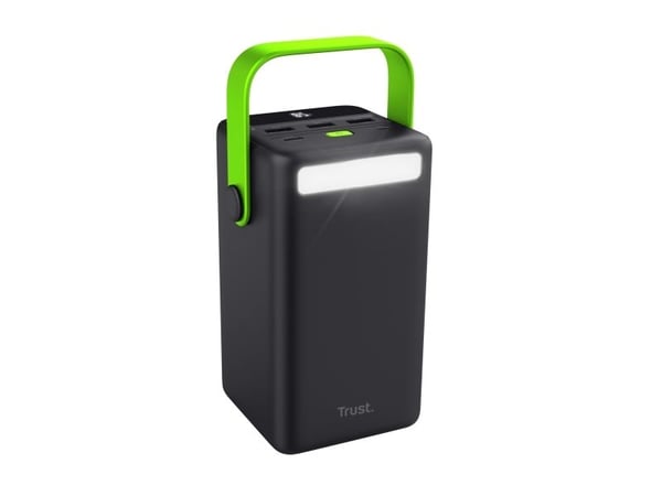 Trust Redoh XXL, 50000 mAh, Programmable Power Supply (PPS), Quick Charge 3+, Quick Charge 3.0, 3,7 V, musta, Vihreä