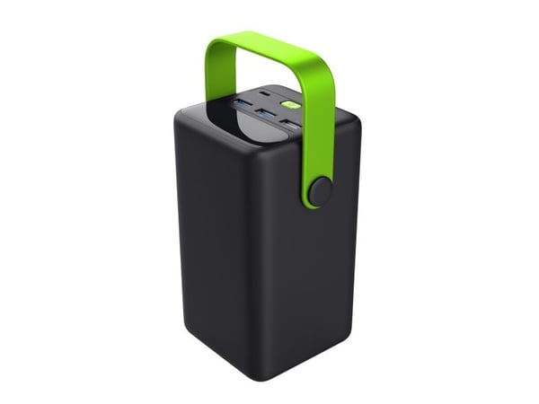 Trust Redoh XXL, 50000 mAh, Programmable Power Supply (PPS), Quick Charge 3+, Quick Charge 3.0, 3,7 V, musta, Vihreä