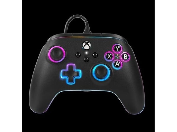 PowerA XBGP0076-01, peliohjain, Xbox Series S, Xbox Series X, johdollinen, USB, USB Type-C, musta