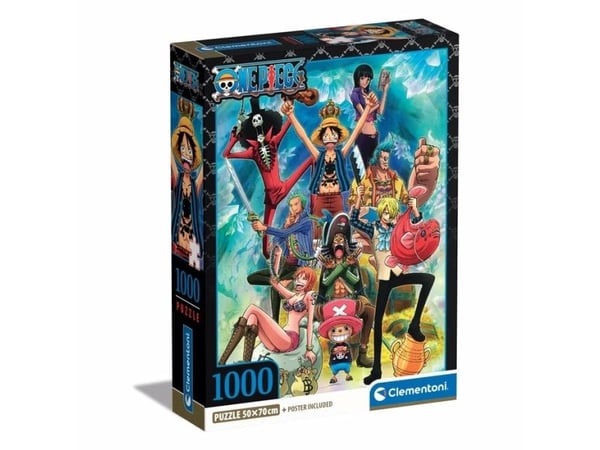 Clementoni One Piece, 1000 kpl, Televisio/Elokuvat, 18 vuosi/vuosia