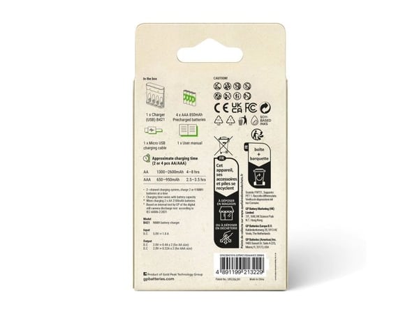 GP - USB-batteriladdare