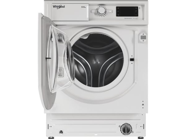 Whirlpool BI WDWG 961485 EU, Frontmatet, Innebygget, Venstre, Hvit, Knapper, Rotasjon, 58 l