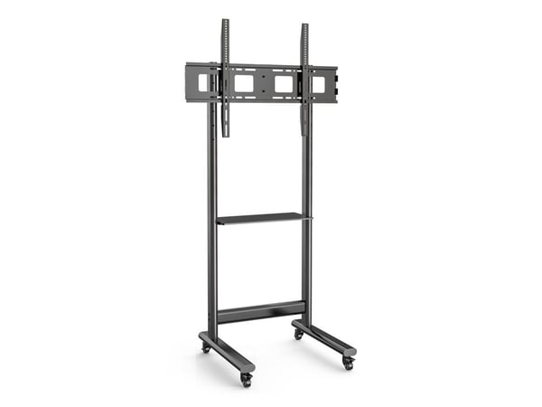 Mobil TV-stativ 50-90" opp til 70 kg, justerbar AV-hylle