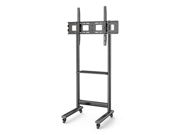 Mobil TV-stativ 50-90" opp til 70 kg, justerbar AV-hylle