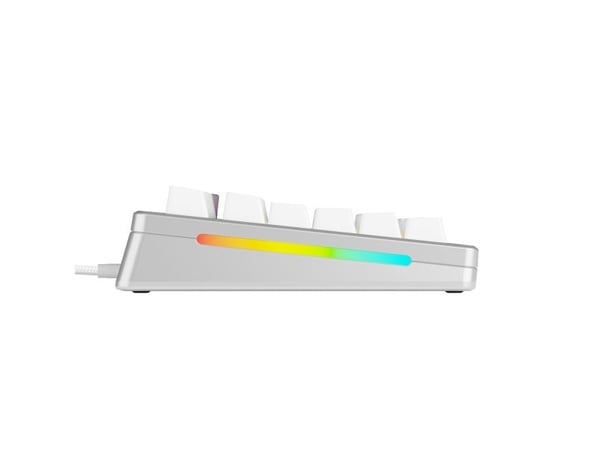 Glorious Gaming GMMK 3 PRO HE 75% Prebuilt, Koblet med ledninger (ikke trådløs), USB, Mekanisk nøkkelbryter, QWERTY, RGB LED, Sølv