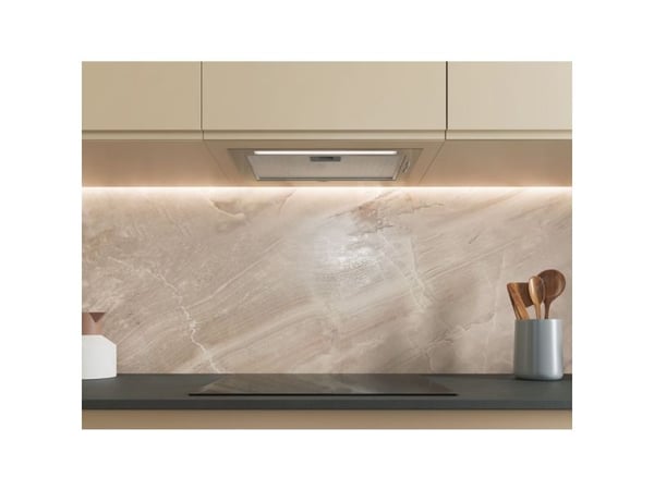 Whirlpool WCTH 63F LEB X - Panser - hvelv - Nisje - bredde: 49.6 cm - dybde: 26.3 cm - uttrekking og resirkulering - med intern motor - rustfritt stål