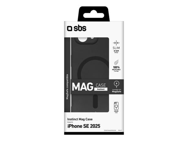 SBS TEINSTMAGIPSE25K, Etui, Apple, iPhone 16E, 15,5 cm (6.1"), Svart