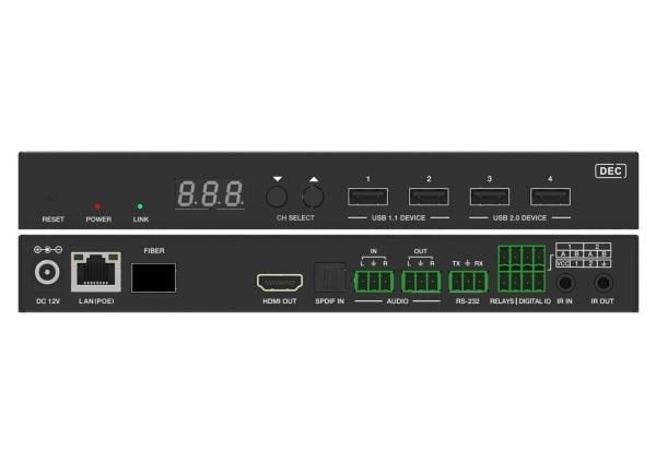 VivoLink JPEG2000 - Video/audio/infrared/serial/KVM extender - mottagare - HDMI - över CAT 5e/6/6a/7 - USB - 10/100/1000Base-T - upp till 100 m