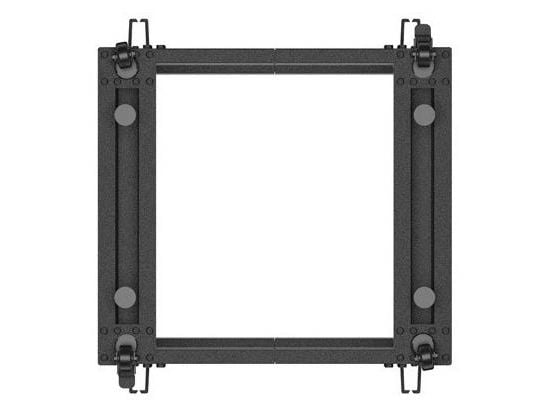 Lanberg - Rack åpen ramme - 600 x 600 - 1100, adjustable - svart, RAL 9004 - 9U - 19"