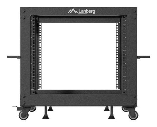 Lanberg - Rack åpen ramme - 600 x 600 - 1100, adjustable - svart, RAL 9004 - 9U - 19"
