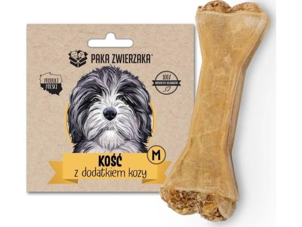 Dyrepakke bein med geit M 12 cm - hundegodbit - 55 g