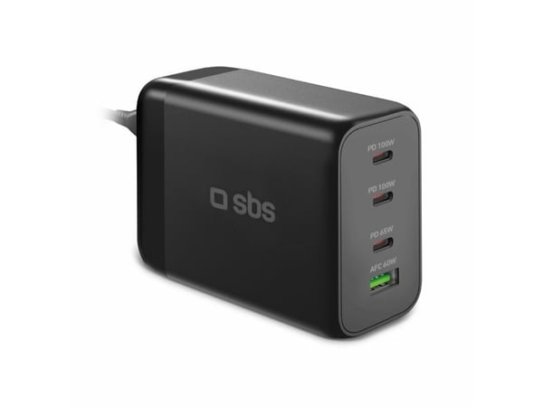 SBS TECHGSTUSB3C200W, Innendørs, AC, Sort