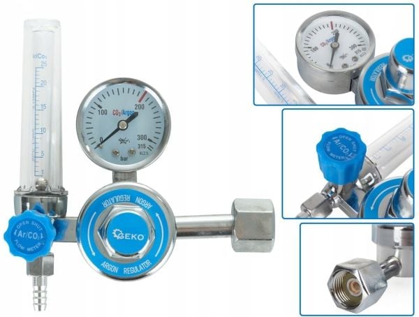 CO2/ARGON-reducerare med rotameter (10) CO2/ARGON-reducerare med rotameter (10)