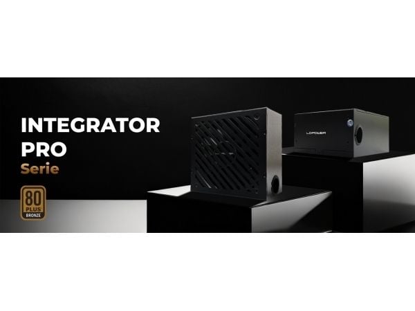 LC Power Integrator Pro Series LC6550B-SI V3.1 - Strømforsyning (intern) - ATX12V 3.1 - 80 PLUS Bronze - AC 100-240 V - 550 Watt - aktiv PFC - sort
