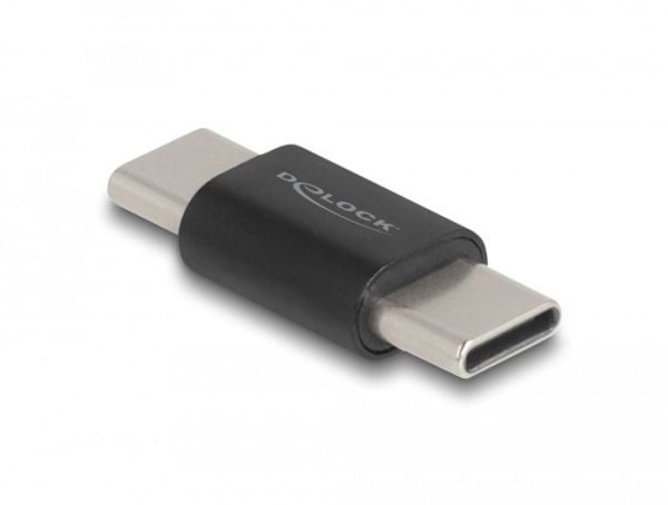 Delock - Hann-hunnveksler - USB-C (hann) til USB-C (hann) - 20 V - 3 A - svart