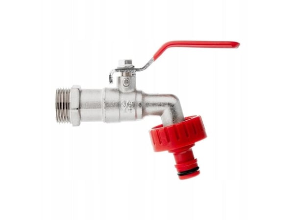 GEKO sett – kran 3/4" med utgang GZ 1" + nippel for hurtigkobling – mauser (50)