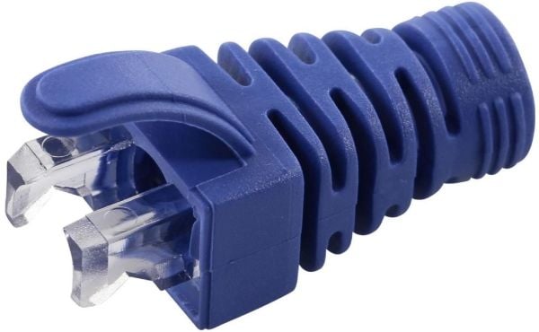 MicroConnect - Nätverkskabelsko - blå (paket om 100)