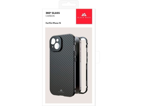Black Rock 00221252, Apple, iPhone 15, Ripebestandig, Karbon, 1 stykker