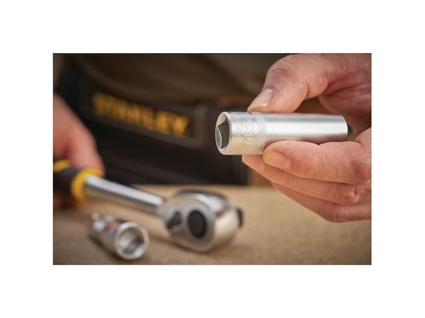 Stanley FMMT17967-0, Stikkontakt, 1/2", Metrisk, 1 hoder, 16 mm, Kromvanadiumstål