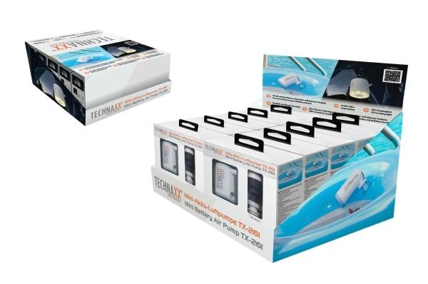 Technaxx TX-261, Oppblåsbar, 180 l/min, Batteri, 1360 mAh, 1,5 t, 13,5 W