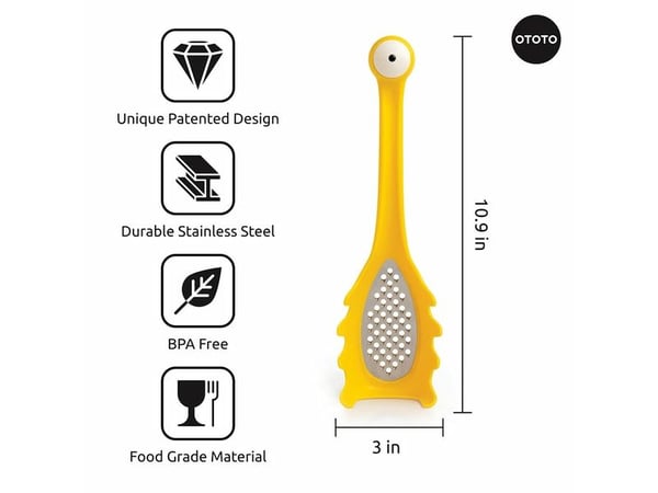 Ototo Design OT015, Gult, Plast, Rustfritt stål, Plast, 1 stykker, 276 mm