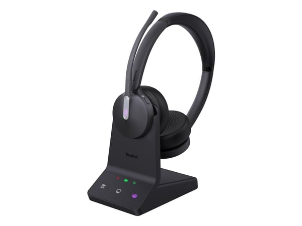 Yealink WH64 Workstation Dual - Hodesett - on-ear - DECT / Bluetooth - trådløs - Certified for Microsoft Teams