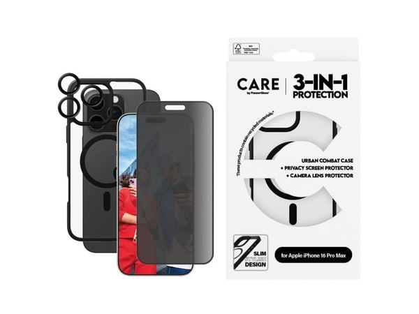 CARE by PanzerGlass - Baksidedeksel for mobiltelefon - robust - flaggskip - MagSafe-samsvar - termoplast-polyuretan (TPU), polykarbonat, oleofobisk...