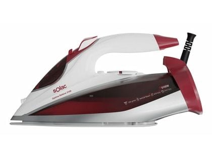 Solac Optima Relieve 3100, Höyrysilitysrauta, Keraaminen pohjalevy, -, 2, 220 g/min, Punainen, Valkoinen, 50 g/min