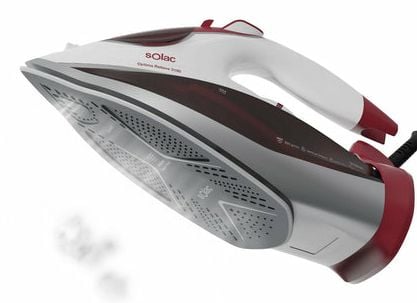 Solac Optima Relieve 3100, Höyrysilitysrauta, Keraaminen pohjalevy, -, 2, 220 g/min, Punainen, Valkoinen, 50 g/min