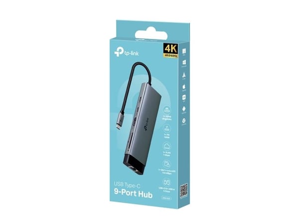 TP-Link UH9120C, USB 3.2 Gen 1 (3.1 Gen 1) Type-C, HDMI, RJ-45, USB 3.2 Gen 1 (3.1 Gen 1) Type-A, USB 3.2 Gen 1 (3.1 Gen 1) Type-C, MicroSD (TransF...