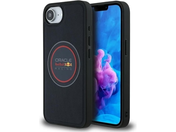 Red Bull Red BULL kotelo IPHONE 16e (SE 4 2025) yhteensopiva MagSafe RBHMPSE424PUMEVR (Meshed PU logo ja punainen rengas) navy