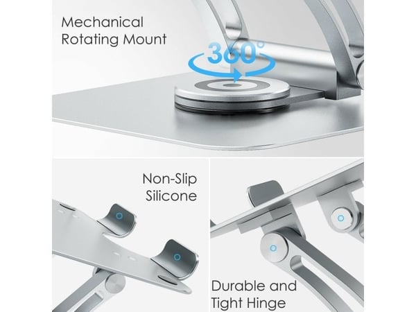 Desire2 Supreme Dual Pivot 360, PC-stativ, Sølv, Aluminium, 25,4 cm (10"), 43,9 cm (17.3"), 6 kg
