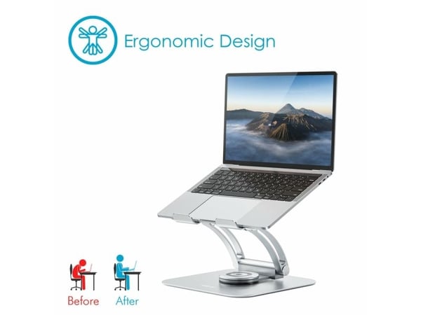 Desire2 Supreme Dual Pivot 360, PC-stativ, Sølv, Aluminium, 25,4 cm (10"), 43,9 cm (17.3"), 6 kg
