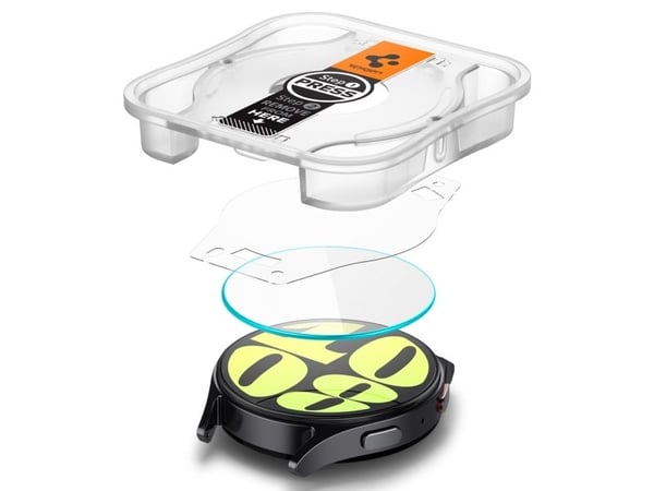 Spigen GLAS.tR EZ Fit, Skjermbeskytter, SmartWatch, Transparent, Samsung, Galaxy Watch 7 (40 mm), Herdet glass