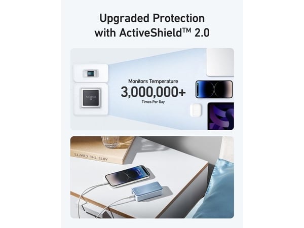 Anker PowerCore 533 - Strømbank - 10000 mAh - 30 watt - 3 A (USB-C) - svart