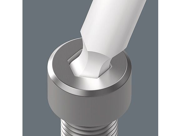 Wera 05022102001, L-formet hex-nøkkelsett, Metrisk, 9 stykker, 1.5,2,2.5,3,4,5,6,8,10 mm, Kromfarget, Tsjekkisk Republikk