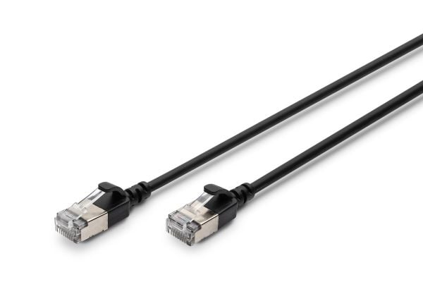 Digitus DK-1632-A-050S-BL, 5 m, Cat6a, F/FTP (FFTP), RJ-45, RJ-45, Svart