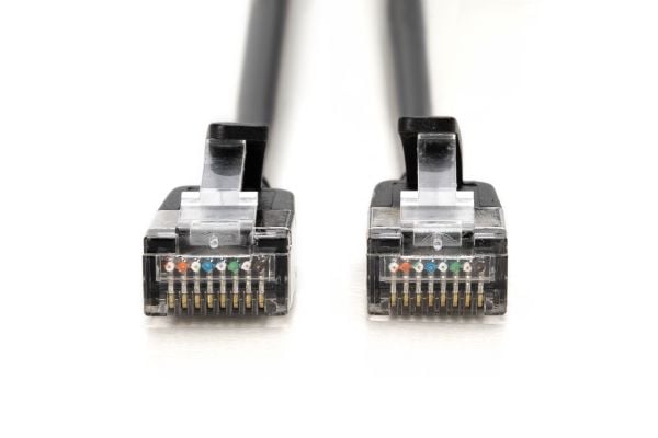 Digitus DK-1632-A-050S-BL, 5 m, Cat6a, F/FTP (FFTP), RJ-45, RJ-45, Svart