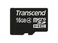 Transcend - Flashminnekort - 16 GB - Class 4 - microSDHC