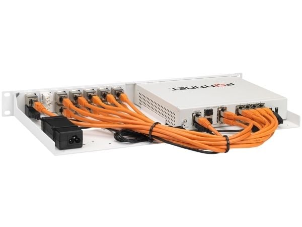 Rackmount.IT FORTIRACK INDUSTRIAL RM-FR-T15I - Monteringssett for nettverksenhet - rackmonterbar - hvit, RAL 9003 - 1U - 19"