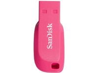 SanDisk Cruzer Blade - USB-flashstasjon - 16 GB - USB 2.0 - elektrisk rosa