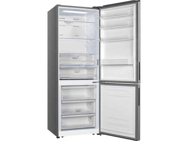 Gorenje G600 NRK720CAXL4 - Kylskåp/frys - bottenfrysskåp - bredd: 70.4 cm - djup: 69.4 cm - höjd: 201.3 cm - 495 liter - Klass C - rostfritt stål