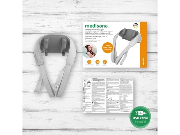 Medisana NM 990, nakke, grå, batteri, 24 W, innebygd, 7,4 V