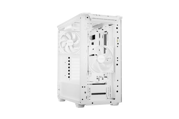 be quiet! Pure Base 501 DX - Midi-tårn - ATX - sidepanel med vindu (herdet glass) - ingen strømforsyning (ATX / PS/2) - hvit - USB/lyd
